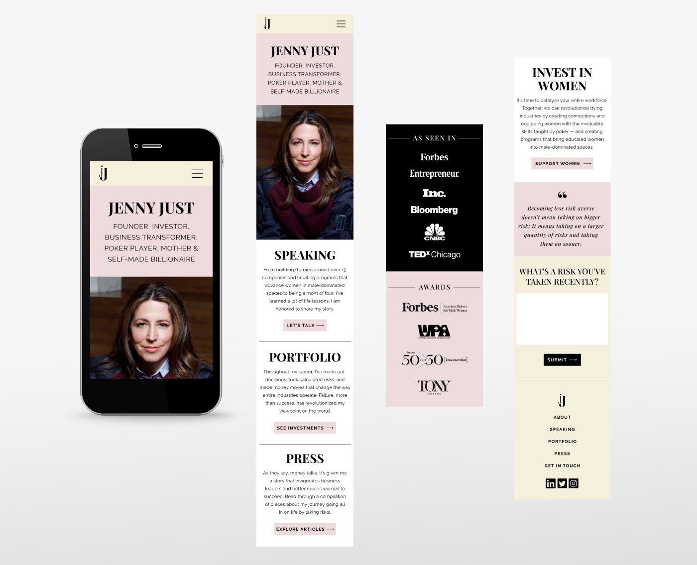 Jenny Just Website